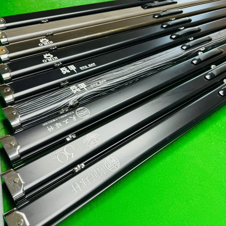 零度彩虹台球杆盒金属双槽铝合金杆盒一体通杆盒中式杆黑八斯诺克