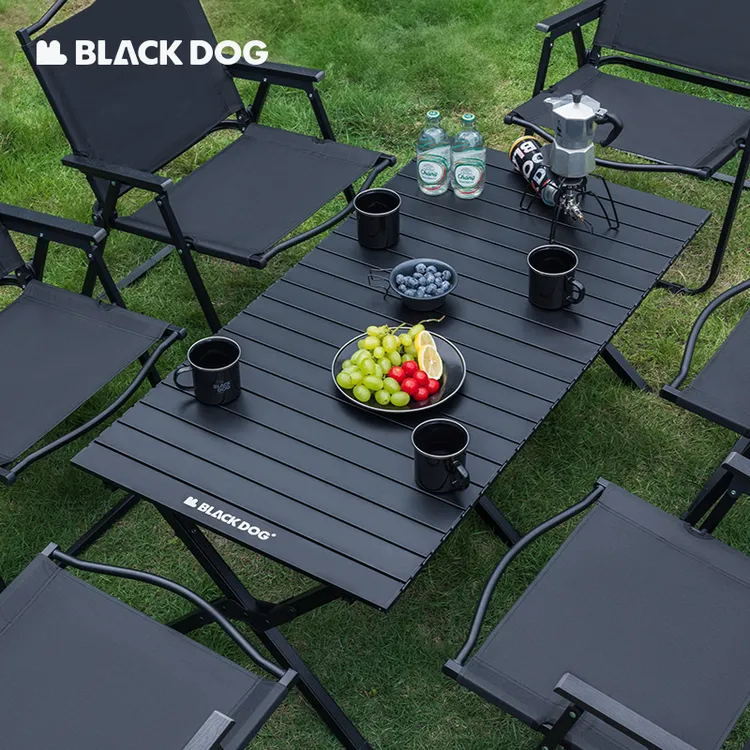 black dog 户外露营桌野餐便携式可折叠桌椅套稳固耐用折叠蛋卷桌