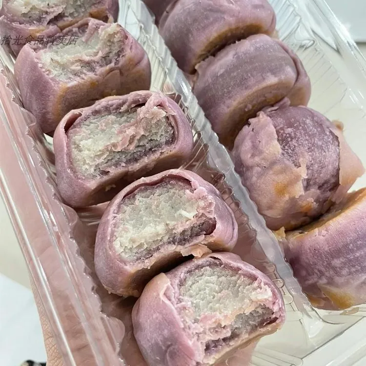 九度七紫薯芋泥饼绿豆饼手工冰皮莲子姥茶胡同代早餐传统糕点