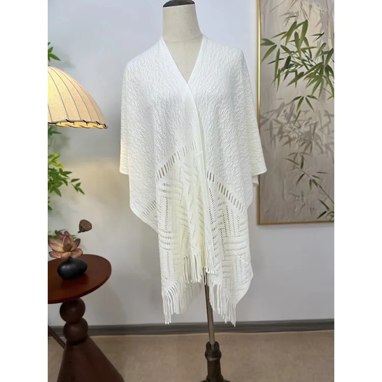 【清浅】柒小姐时尚休闲国民风秋冬围巾流苏旗袍披肩百搭优雅气质