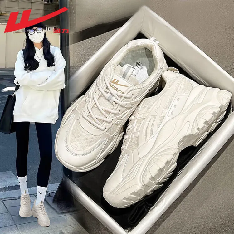 Warrior/回力厚底老爹鞋女秋冬女鞋增高轻便休闲鞋学生运动鞋子女