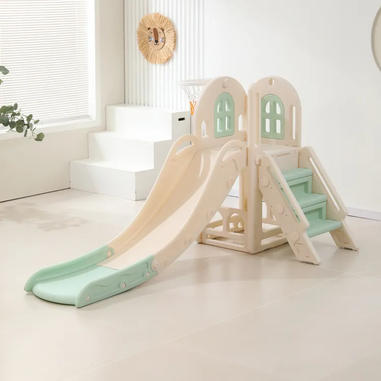 儿童家用滑滑梯 室内宝宝加大滑梯 侧面楼梯玩具游戏乐园侧爬加长
