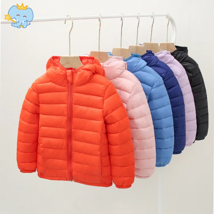 儿童棉服外套大男童棉衣服女童连帽棉袄小宝宝保暖轻薄款秋冬上衣