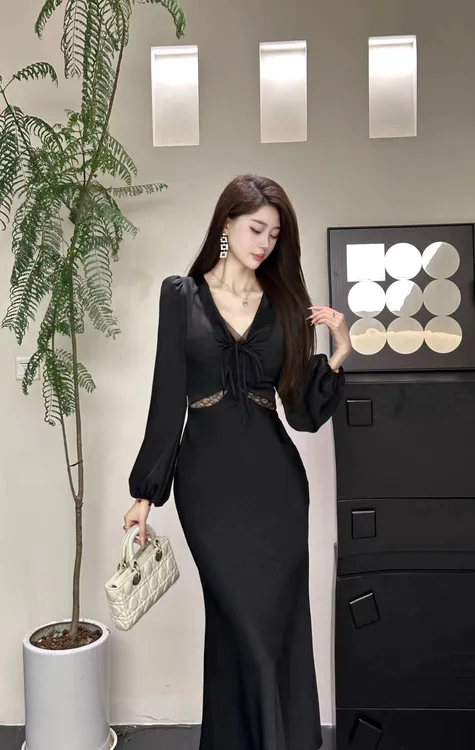 【精选优品】2024秋季新款气质时尚性感长裙XT24379