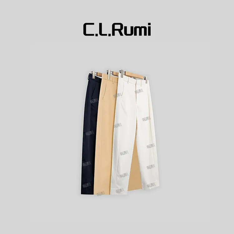 【Rumi时装】”开心裤“盛夏好穿易打理高密百搭抗皱宽松奶奶裤3283kk