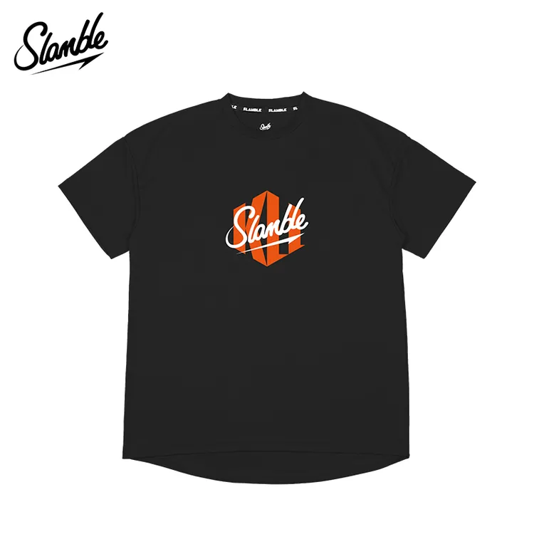 SLAMBLE路人王联名运动T恤短袖男速干投篮服美式健身训练热身服夏