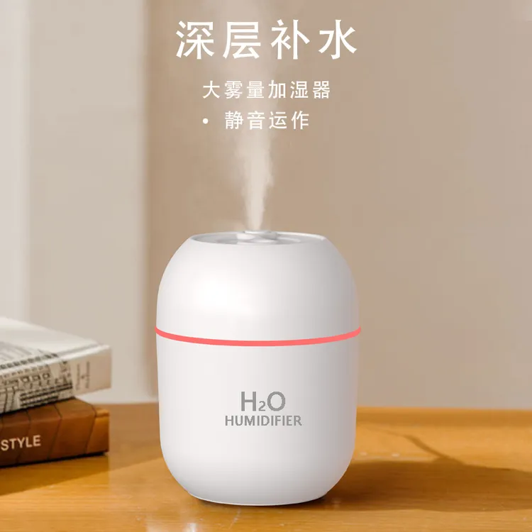 迷你加湿器办公室静音雾化可爱小型大雾量学生卧室便携补水神器