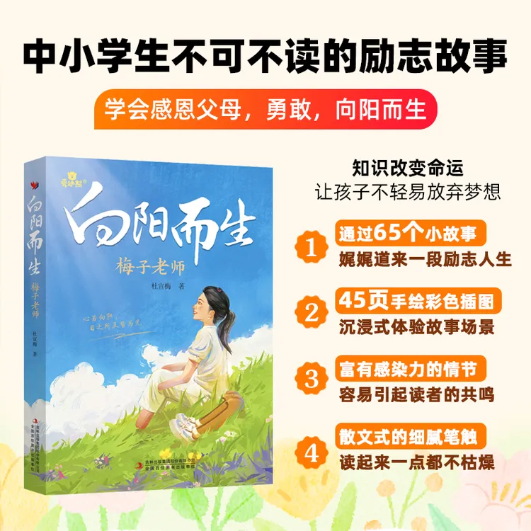 【正版】 梅子老师首部传记向阳而生钻石的光芒总是从伤痕开始