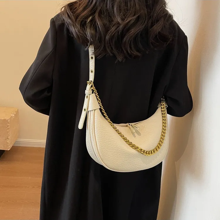 小众设计包包新款女包复古百搭链条斜挎包单肩腋下包大容量托特