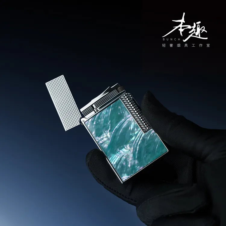 【海洋之心】BUNCH礼盒朗声创意火机高档纯铜充气侧滑轮单火焰