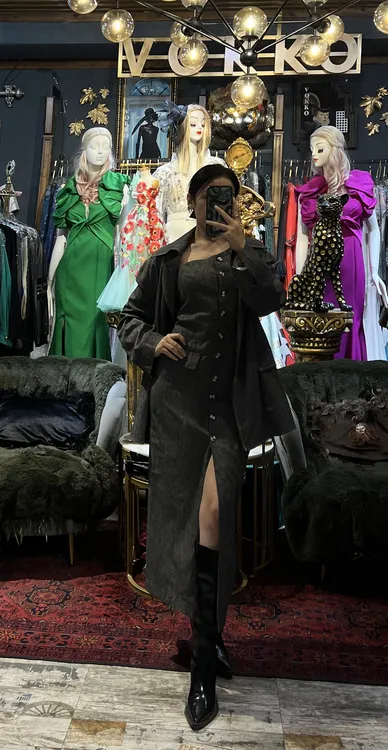 VOKKO新款两件套个性时尚连衣裙