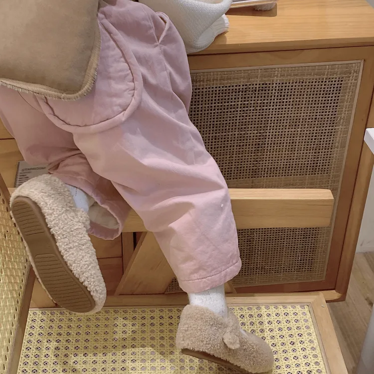 韩版女童宝宝2024冬季洋气儿童休闲裤保暖宝宝外穿加绒宽松裤子