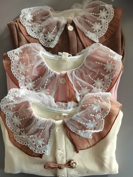 新款儿童加绒外套甜美可爱