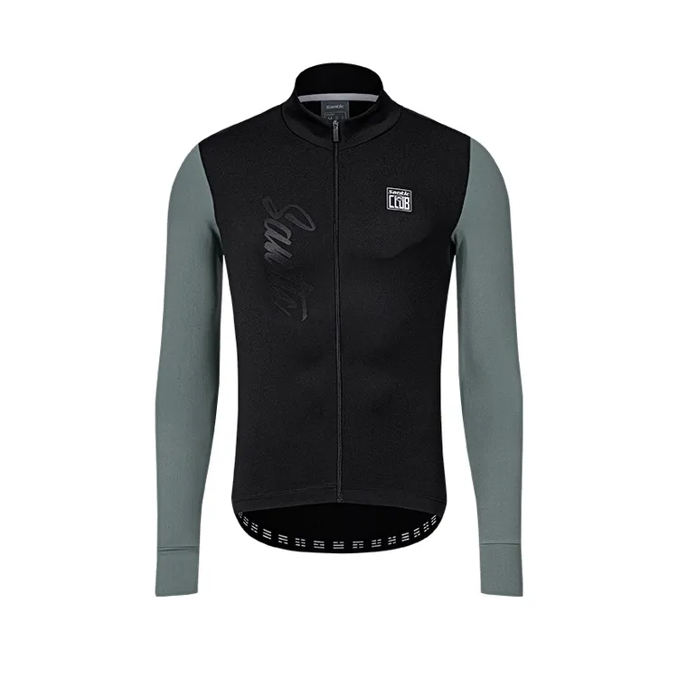 Santic森地客秋冬抓绒骑行服男公路自行车服轻量保暖骑行上衣以太