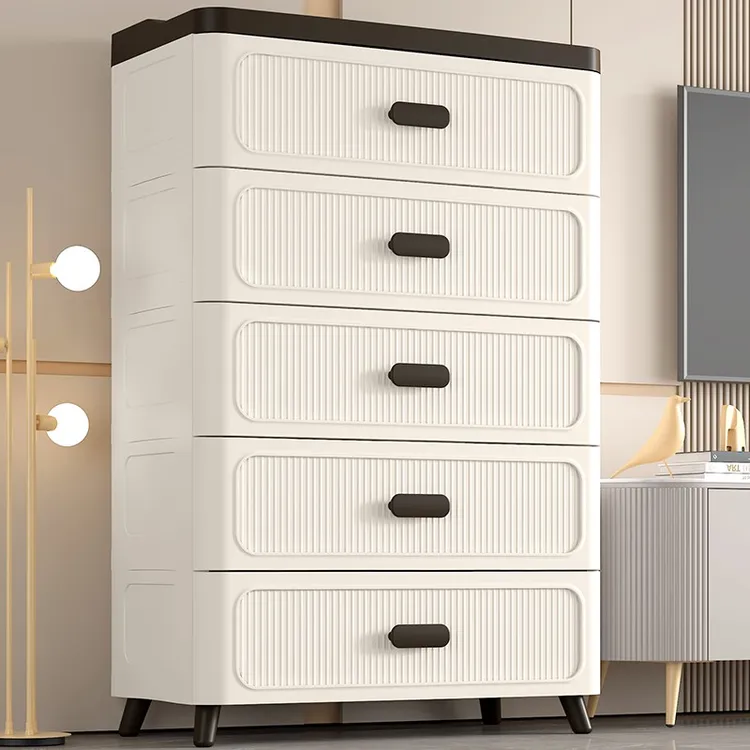 加厚收纳柜子置物柜家用零食收纳箱卧室塑料五斗柜子储物柜抽屉式