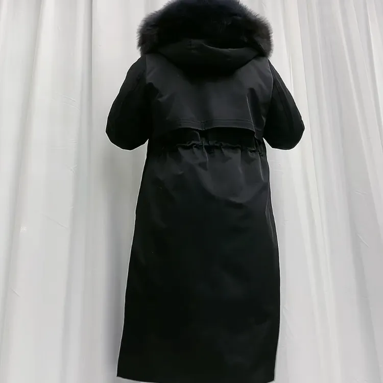 YGK-216-03女士长款派克服门襟款
