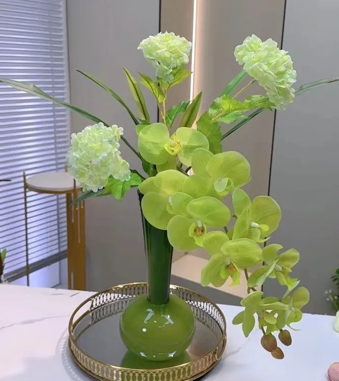 高保湿手感仿真花蝴蝶庄园花束家居家装饰品摆件摄影装饰摆件