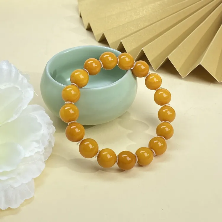 【小北严选】蜜蜡单圈手串12-17H03X869【多样性发一件】约10mm+