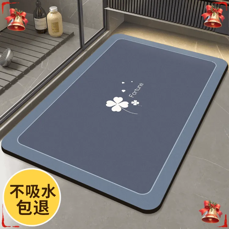 硅藻泥吸水垫入户门高档防滑速干0卫生间加厚地垫脚垫厨房门口垫