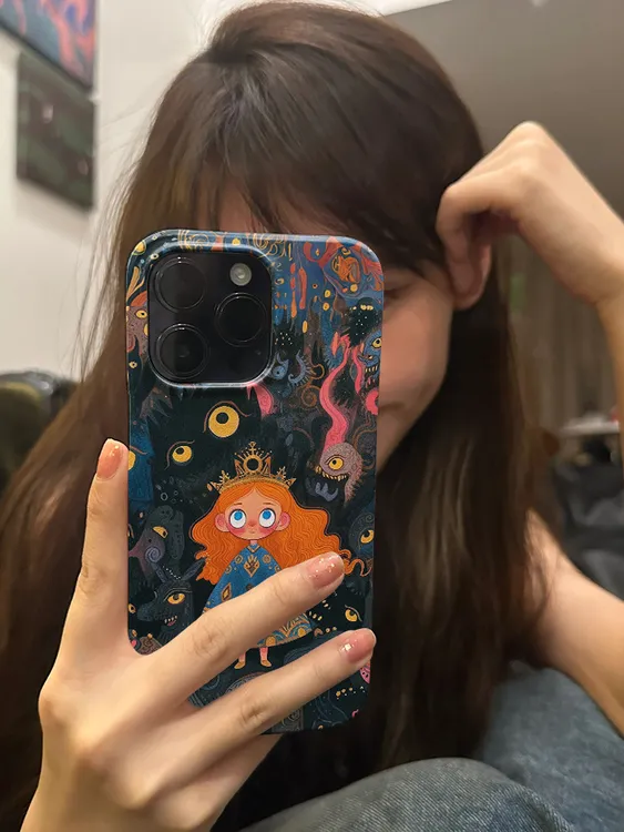 新款黑暗公主苹果15promax小众手机壳iPhone14高级菲林13治愈系12