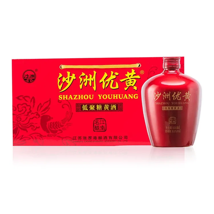 沙洲优黄红坛低聚糖黄酒500ml*6瓶商品图