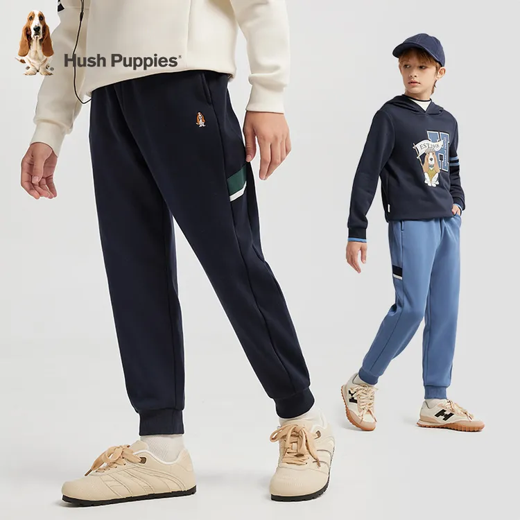 S一体绒宽松长裤 暇步士童装新款保暖休闲裤HPSDBD43CK891