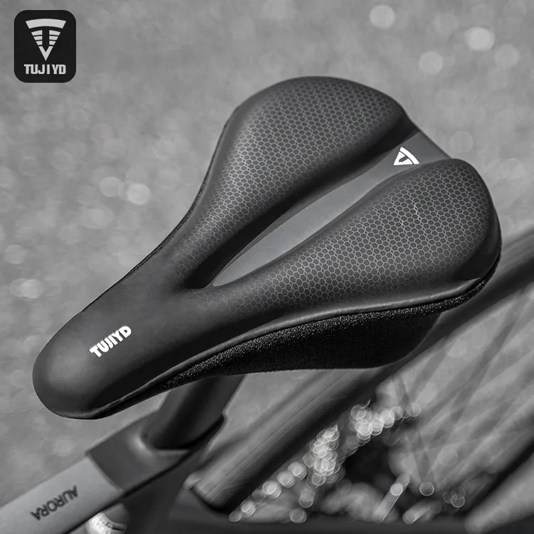 TUJIYD自行车坐垫套加厚软硅胶垫舒适快拆透气骑行山地自行车车座