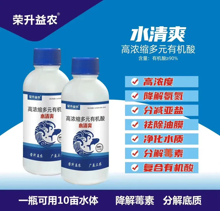 水用药清爽多元有机酸快速针对老绿水、铁锈水、油膜水净水解䓯