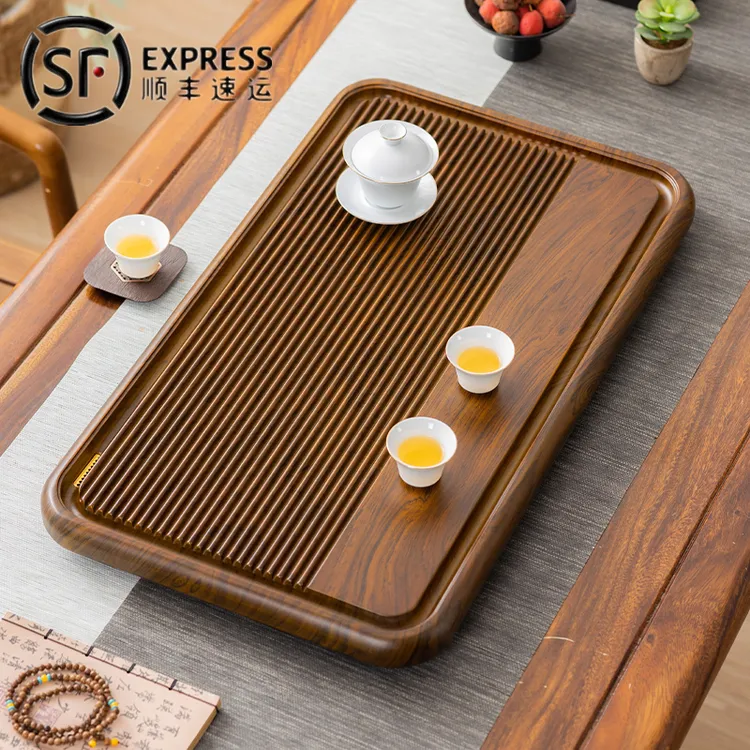 整块实木茶盘大号办公室高档干泡茶台家用茶具套装简易电木款茶海