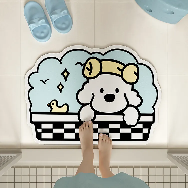 地垫门口可裁剪硅藻泥软垫吸水垫卫生间地毯卧室地口防滑垫速干