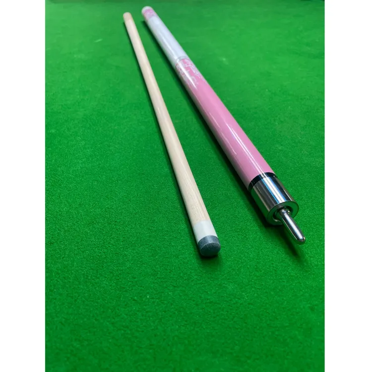 PREOAI台球杆粉色女生大头中式黑八桌球杆小头美式九球杆中头分体