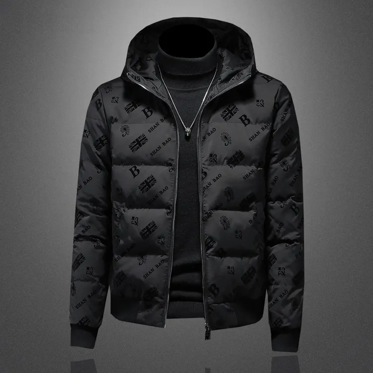 冬季欧洲站保暖羽绒服男士加厚冬装2025新款潮流时尚短款连帽外套