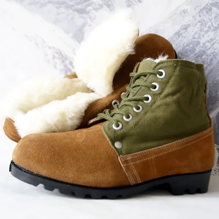 3416冬季棉靴防水棉鞋男棉大头鞋保暖防寒东北雪地皮鞋加厚劳保鞋