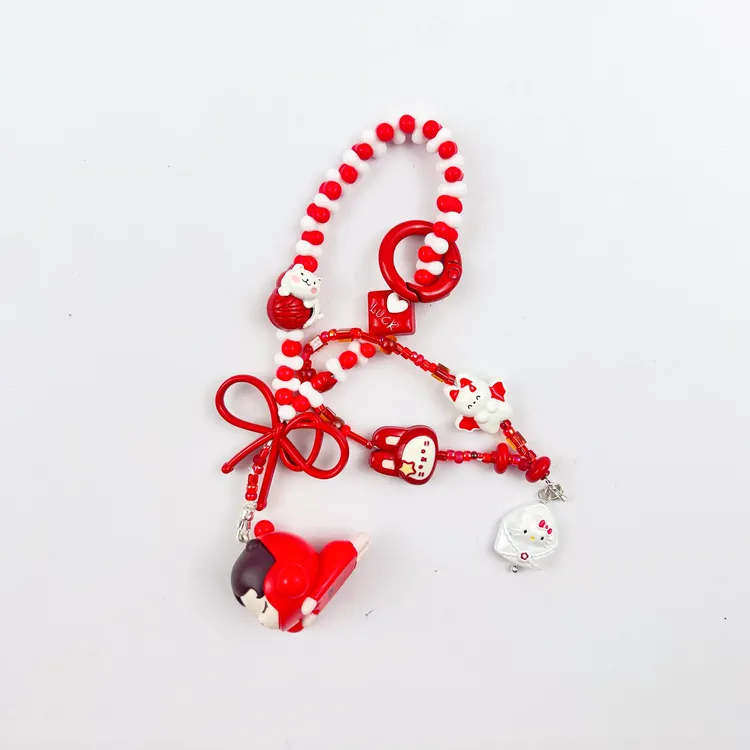 G【搭配款合金】蝴蝶结等合金单款DIY创意串珠手机链饰品锌合金可爱