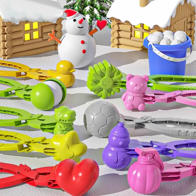 雪球夹玩具儿童玩雪工具夹子打雪仗夹雪神器小鸭子冬天堆雪人装备