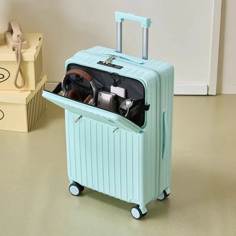 2024新款前置开口登机行李箱大容量旅行拉杆箱万向轮密码皮箱子男