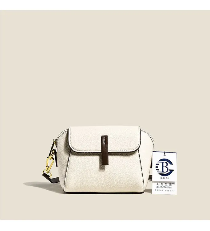新疆包邮新款女包包时尚简约斜挎包贝壳小包包白色轻奢百搭女士