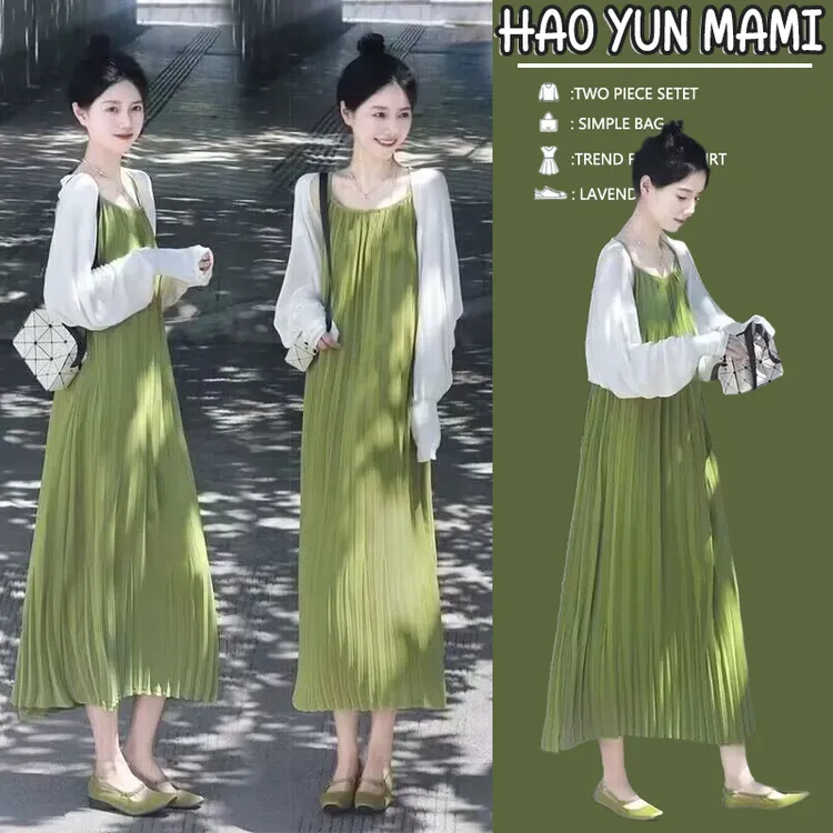 孕妇装法式独特超好看漂亮气质时尚中长网红爆款宽松高级孕妇装