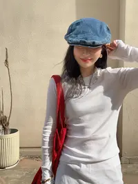 《威海》太爱大的前进帽推荐大头姐妹牛仔经典正反两带