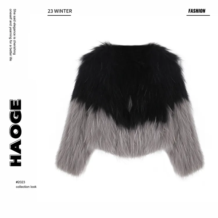 浩哥严选●貉子毛皮草外套X3PC8313'SSS气质轻奢百搭时尚