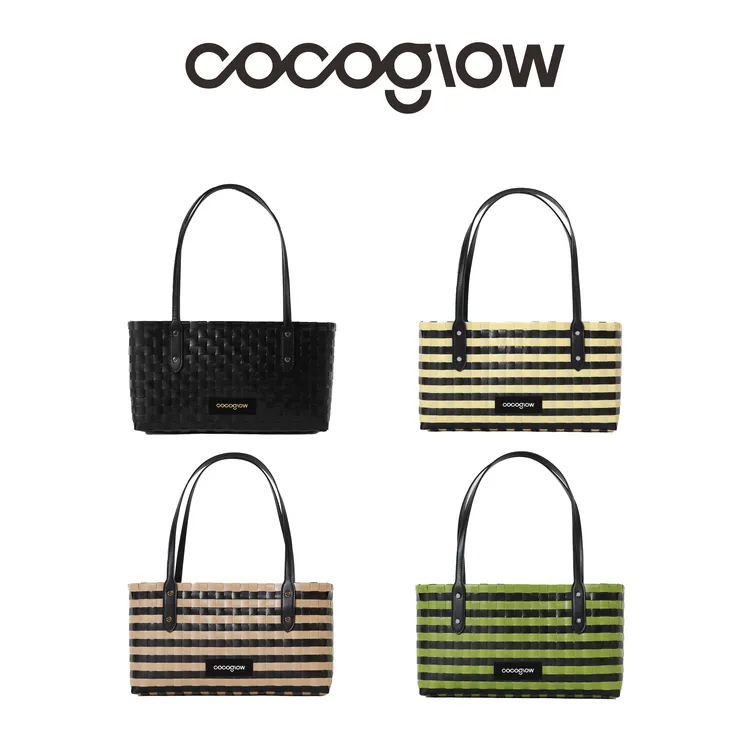 【大美人专属】cocoglow 大号波士顿包系列手工工艺编织包休闲时尚