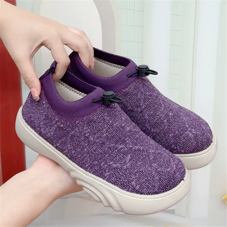 秋季新款老北京布鞋轻便舒适透气女士单鞋软底一脚蹬妈妈鞋