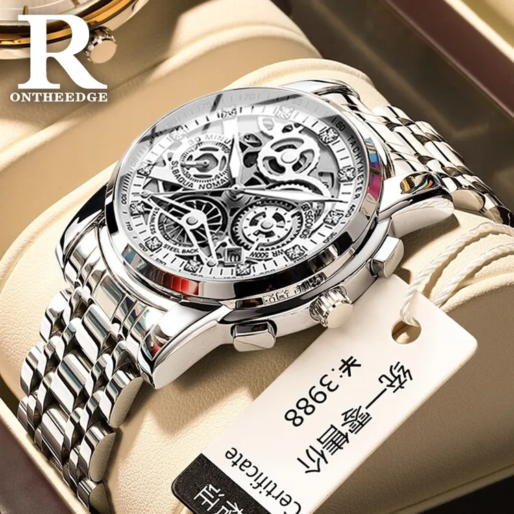 瑞之缘【圣诞礼物】瑞士男士手表男款霸气机械表正品牌防水国产腕表