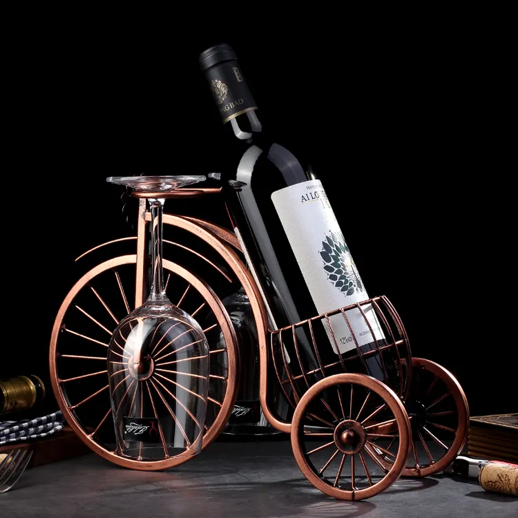 轻奢家用装饰红酒架摆件酒具酒柜装饰摆设酒托架子家用网红酒杯架