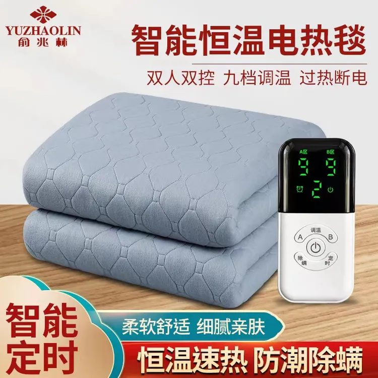 多功能防水冬天智能定时恒温除潮除螨双控温电热毯加热自动断电商品图