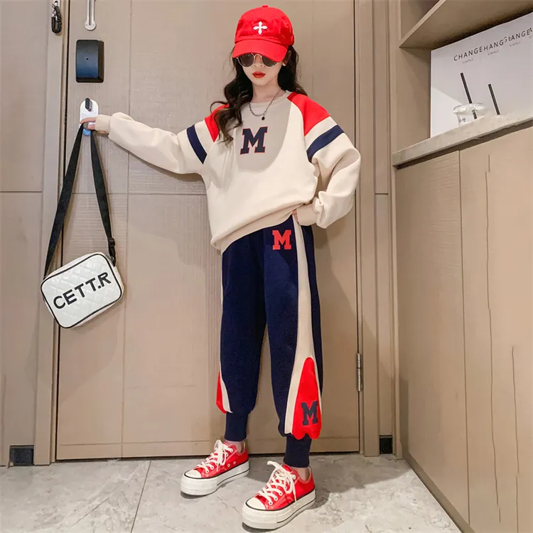 女童洋气套装春秋2024新款中大女孩6-12岁潮款8-15岁时尚韩版穿搭