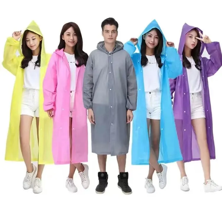 时尚全身防暴雨透明加厚儿童大人男女款单人便携式一次性雨披户外
