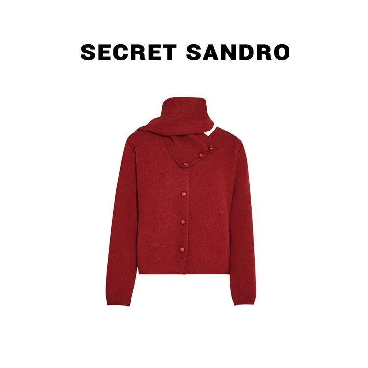 【棉花糖】Secret Sandro 鸥小柒 毛针织衫 M84213497Q