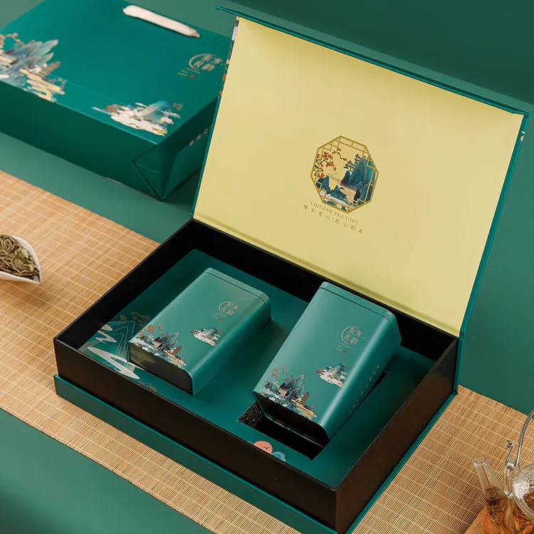 茶叶罐空罐包装盒空礼盒半斤一斤装黄金芽通用铁罐空罐储茶罐