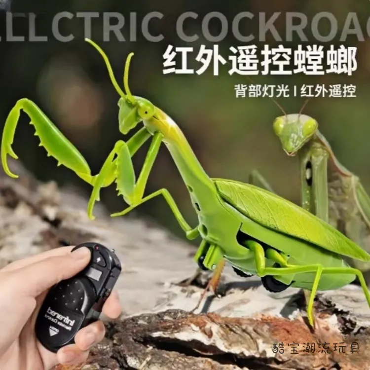 整蛊玩具仿真昆虫玩具红外线感应苍蝇蜜蜂瓢虫螃蟹螳螂趣味玩具